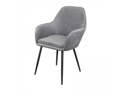 Трапезен стол АМ-711-2 (сиво кадифе)