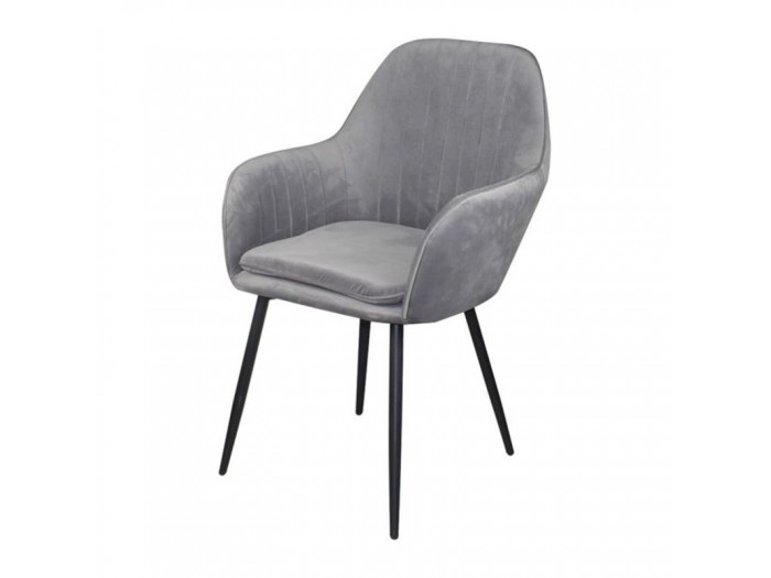 Трапезен стол АМ-711-2 (сиво кадифе)