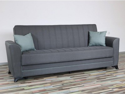 Диван MADRID (сив/светло син)