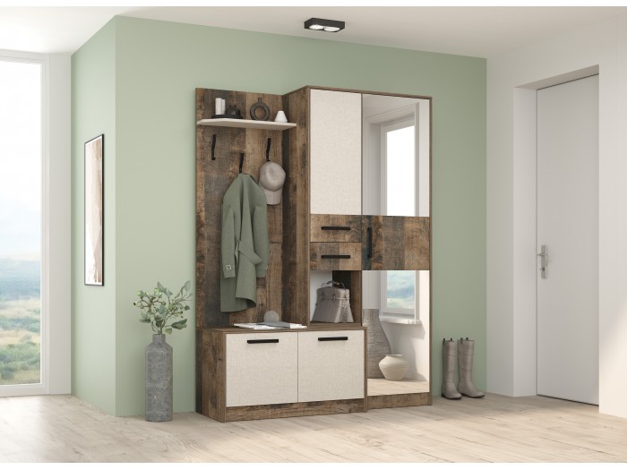 Портманто Антерос (колониален дъб/лино канова)