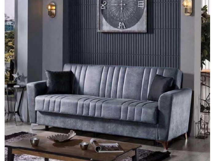 Диван Apolon с функция сън (сив)