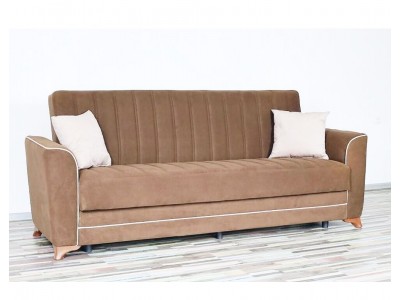 Диван Hermes с функция сън (кафяв)