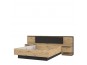 Легло с тапицирана табла и нощни шкафчета IZO