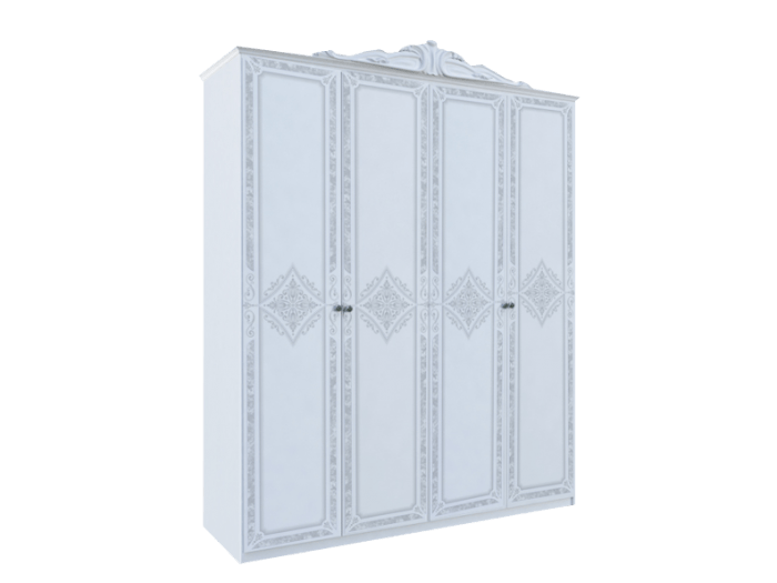 Четирикрилен гардероб LUIZA (LZ-24-WB)
